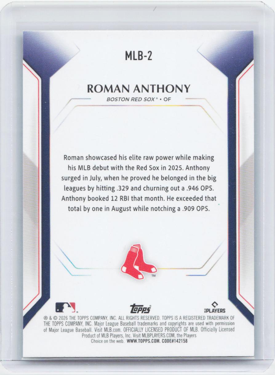 2026 Topps #MLB-2 Roman Anthony Topps Collector Kit