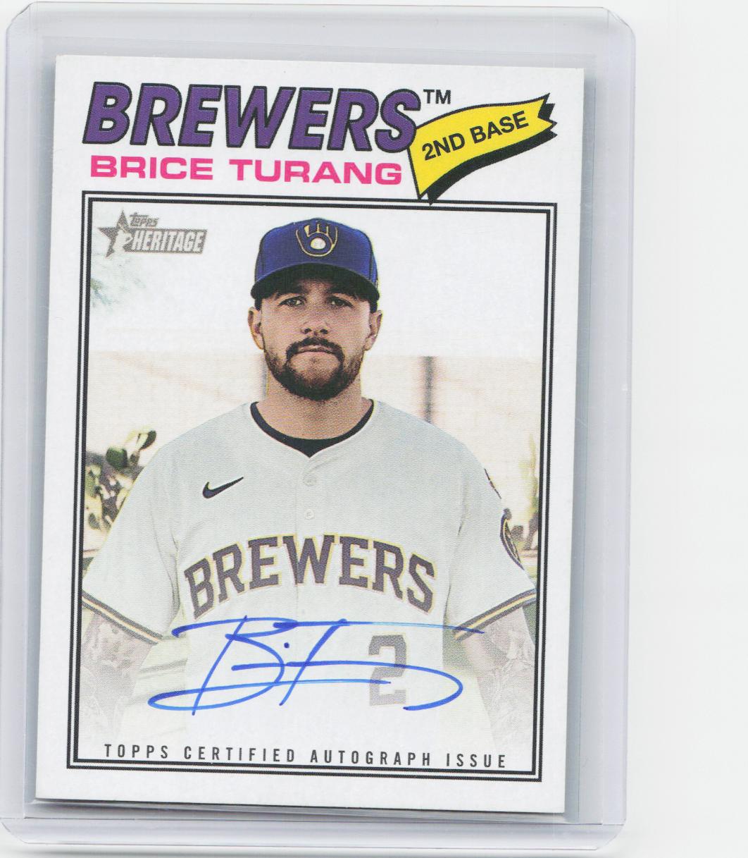 2026 Topps Heritage #ROA-BT Brice Turang Real One Autographs