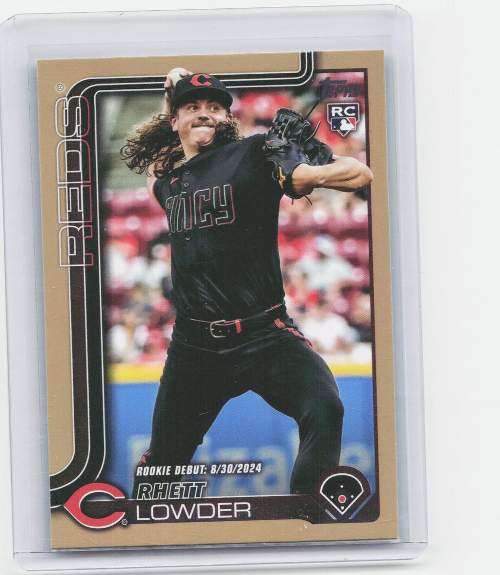 2025 Topps Update #US318 Rhett Lowder Gold #/2025