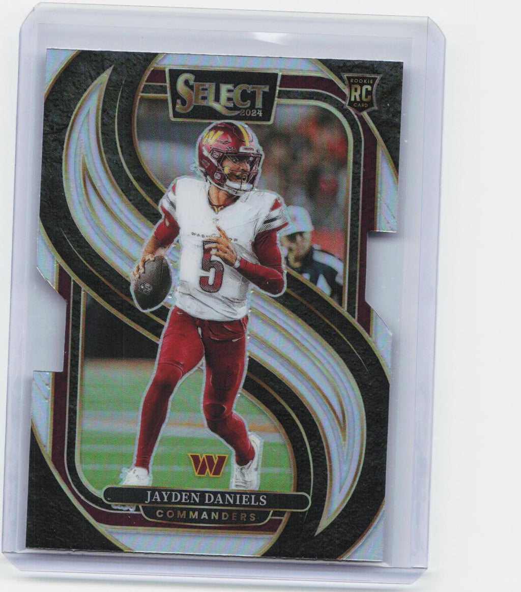 2024 Panini Select #112 Jayden Daniels Silver Prizm Die Cut