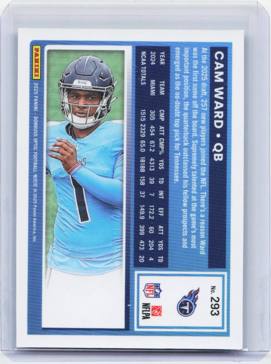 2025 Donruss Optic #293 Cam Ward