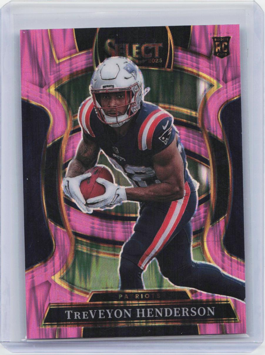2025 Panini Select #78 TreVeyon Henderson Pink Prizm Shock
