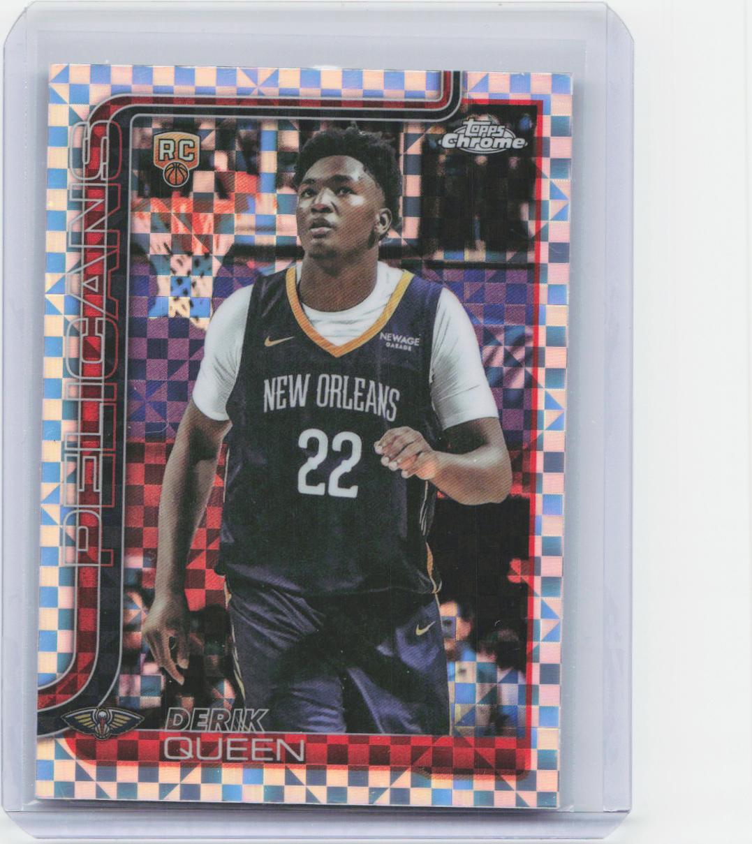 2025-26 Topps Chrome #263 Derik Queen X-Fractor