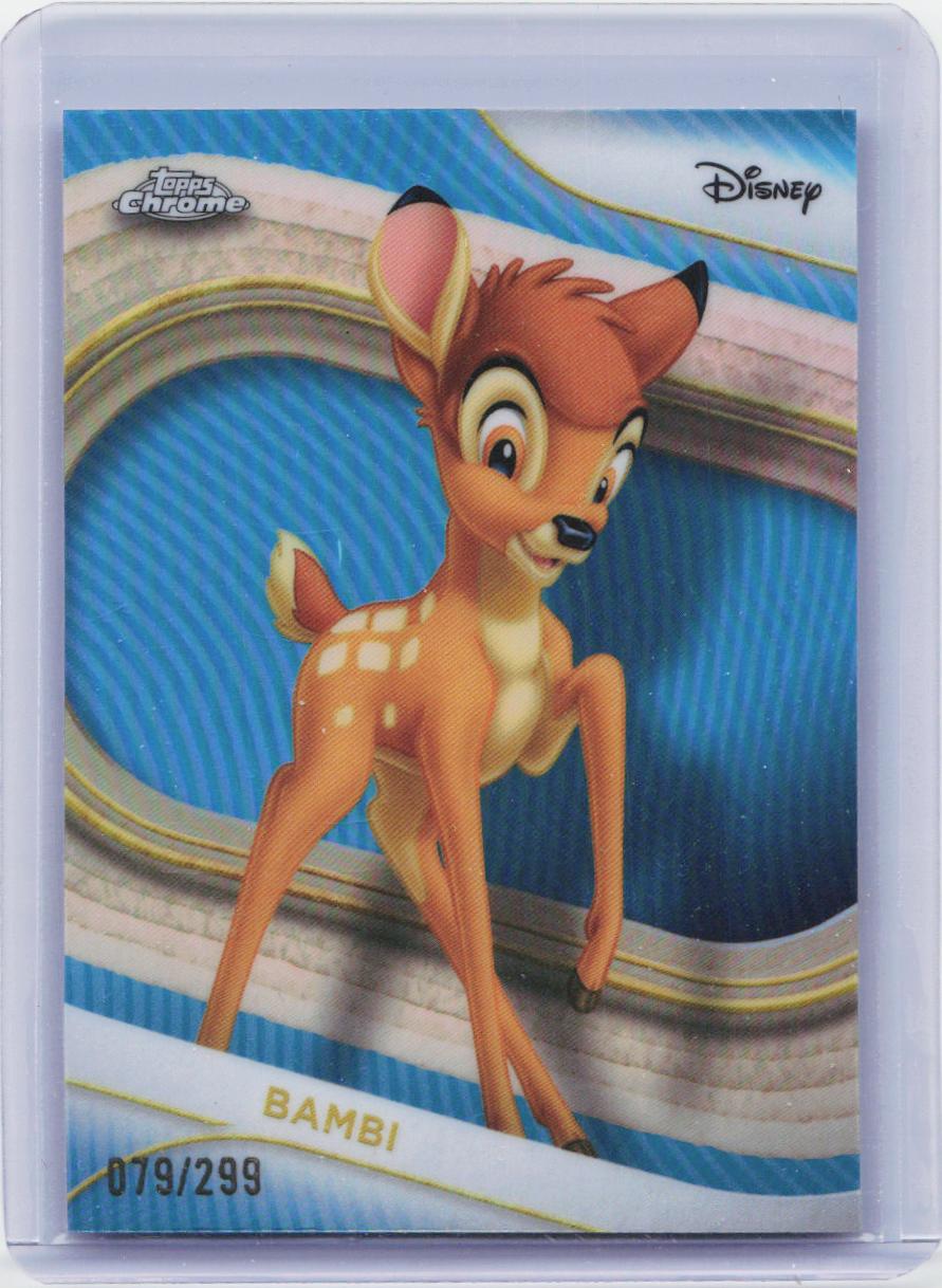 2025 Topps Chrome Disney #7 Bambi Aqua