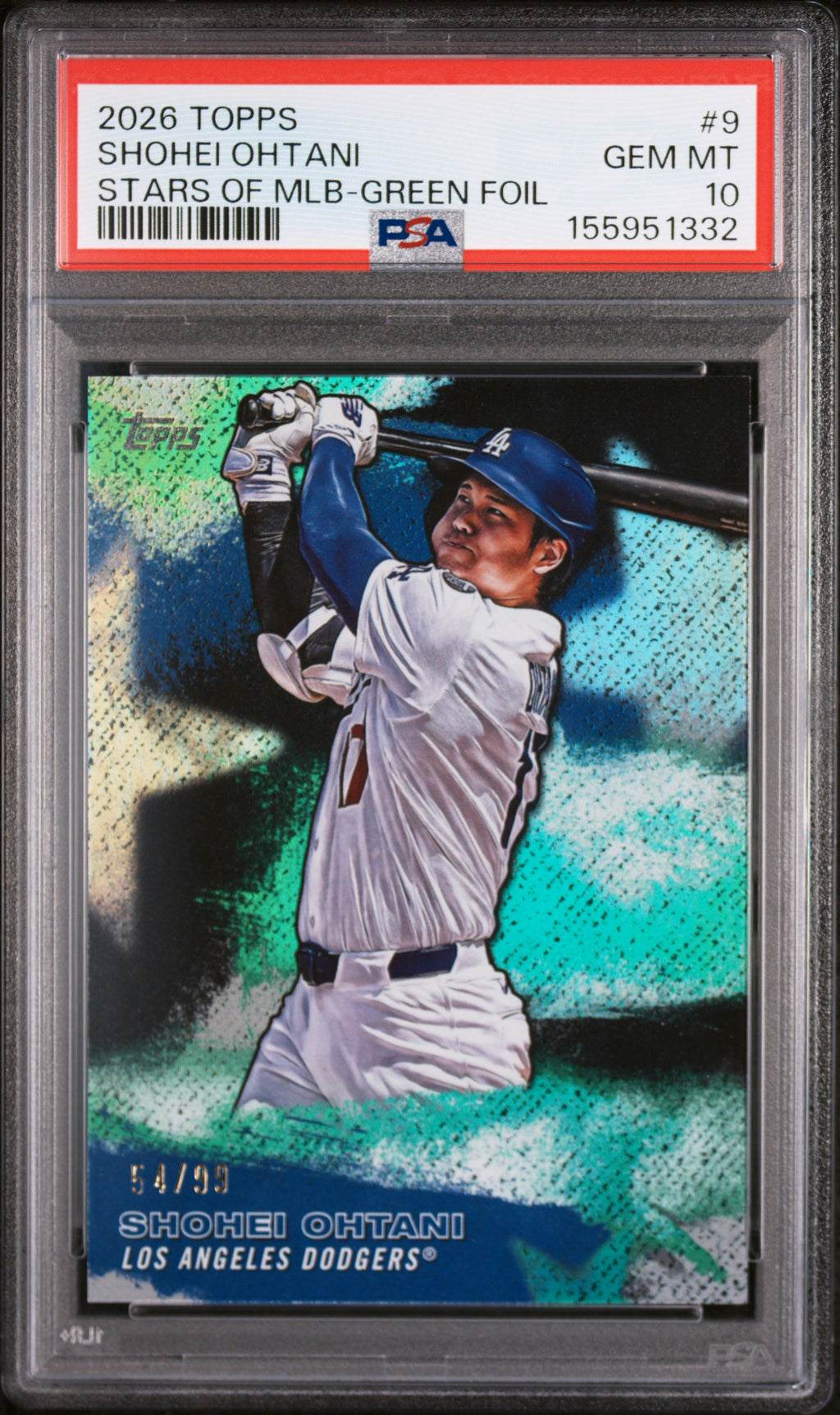 2026 Topps #SMLB-9 Shohei Ohtani Stars of MLB Green Foil PSA 10 #/99