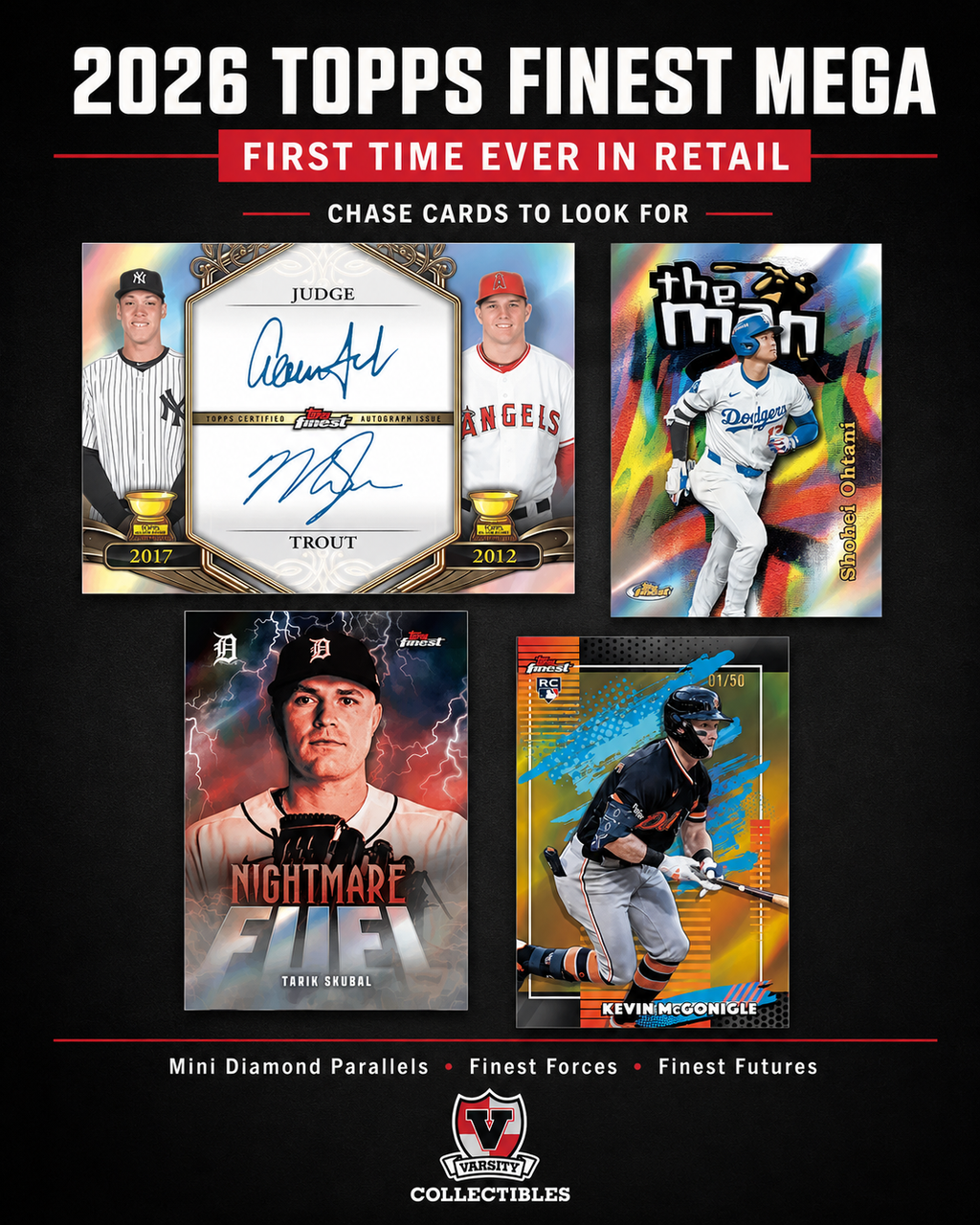 2026 Topps Finest Baseball - Mega Box