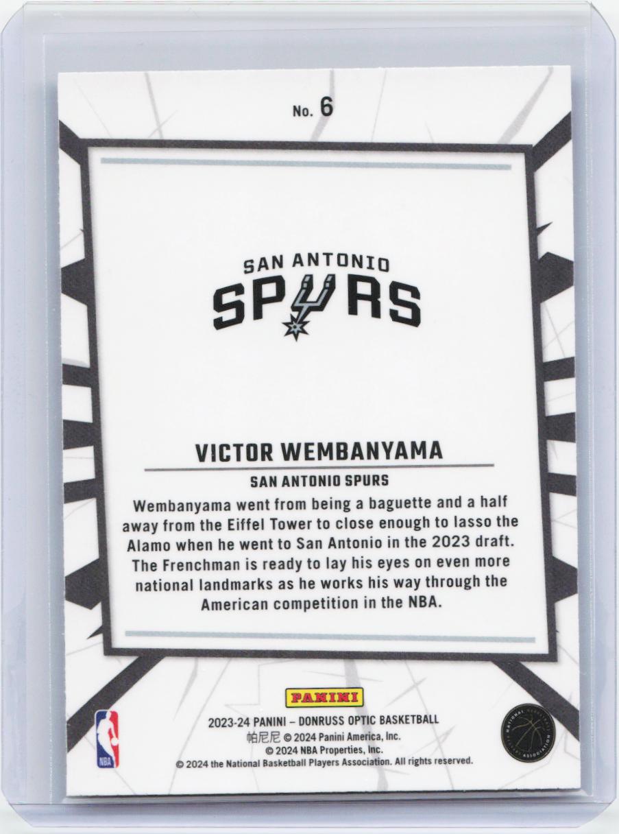 2023-24 Donruss Optic #6 Victor Wembanyama My House