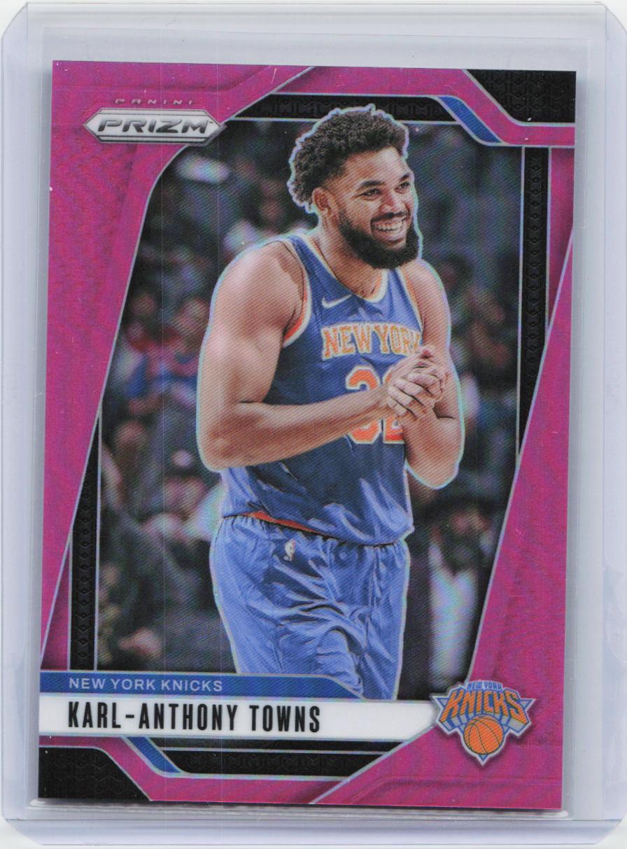 2024-25 Panini Prizm #141 Karl-Anthony Towns Prizms Pink #/249