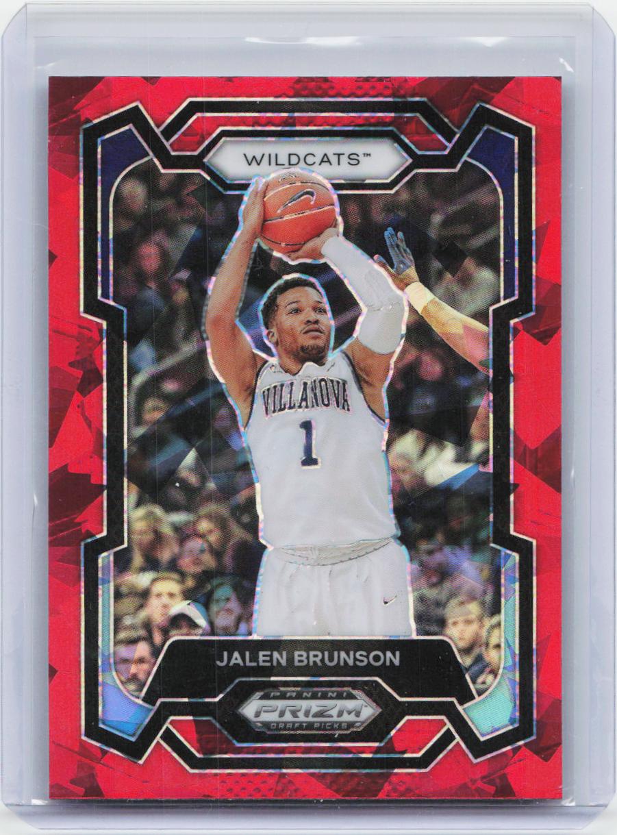 2024 Panini Prizm Draft Picks #22 Jalen Brunson Prizms Red Ice