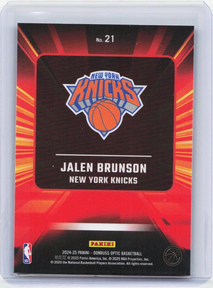 2024-25 Donruss Optic #21 Jalen Brunson Express Lane