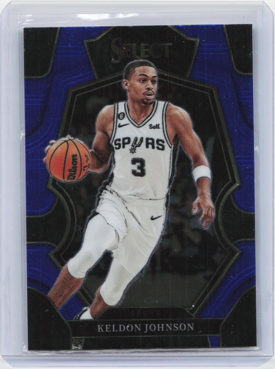 2022-23 Panini Select #154 Keldon Johnson Blue (Retail Base)