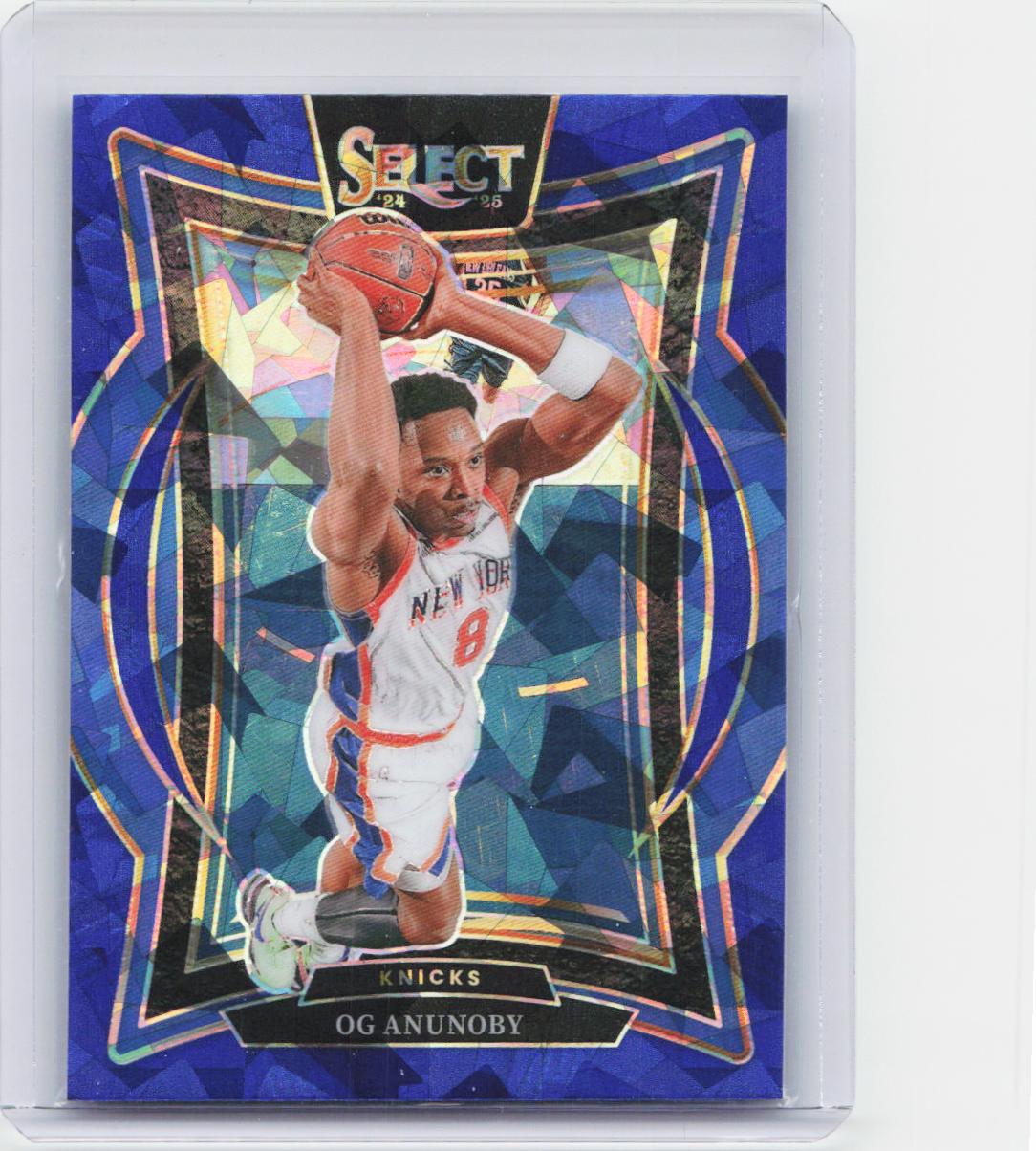 2024-25 Panini Select #11 OG Anunoby Blue Cracked Ice Prizm