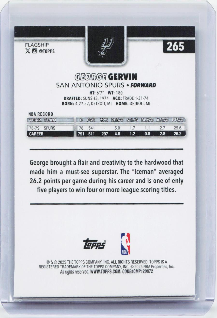 2025-26 Topps #265 George Gervin