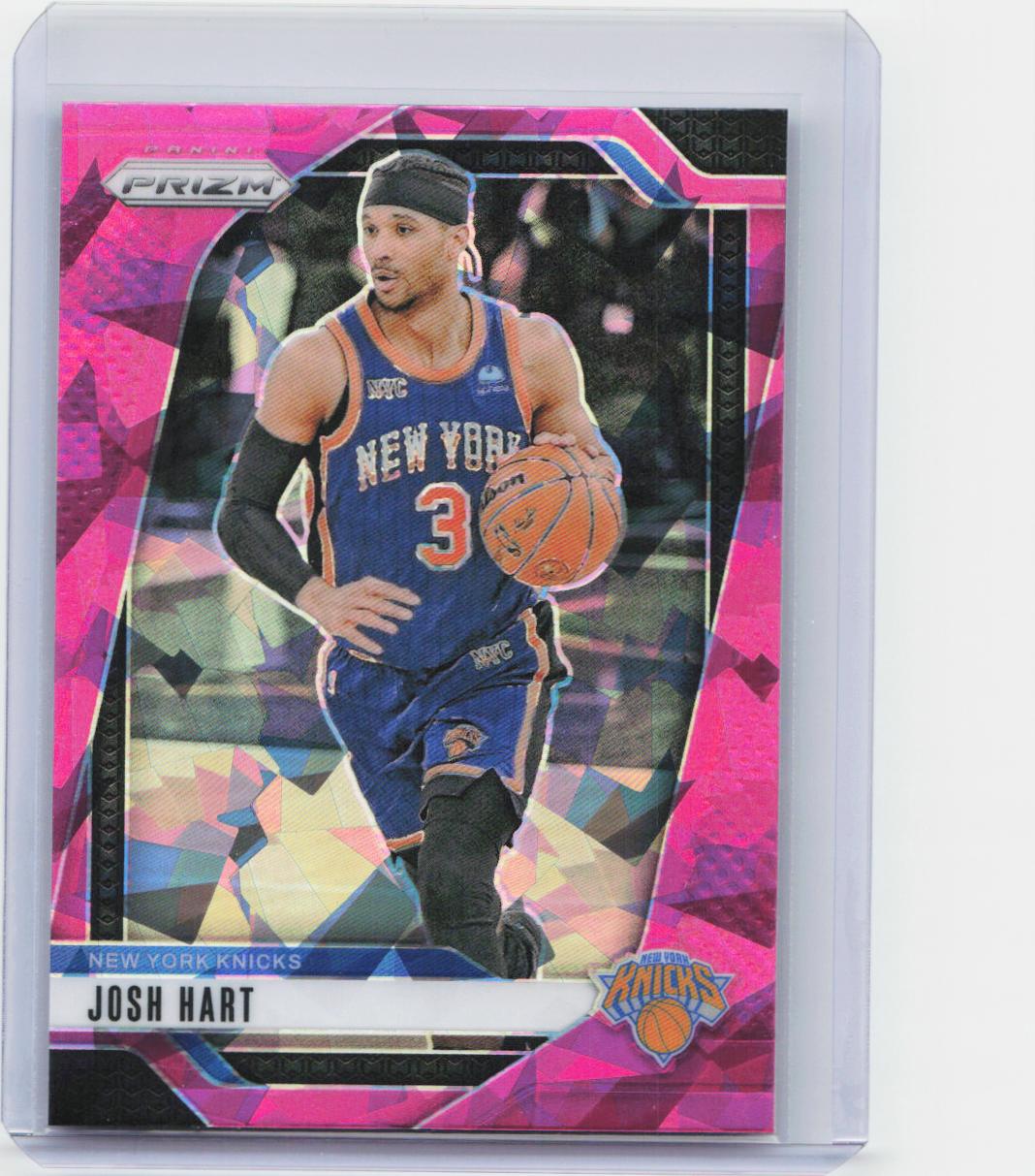 2024-25 Panini Prizm #196 Josh Hart Prizms Pink Ice