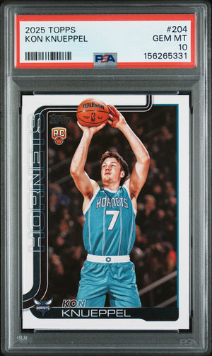 2025-26 Topps #204 Kon Knueppel PSA 10