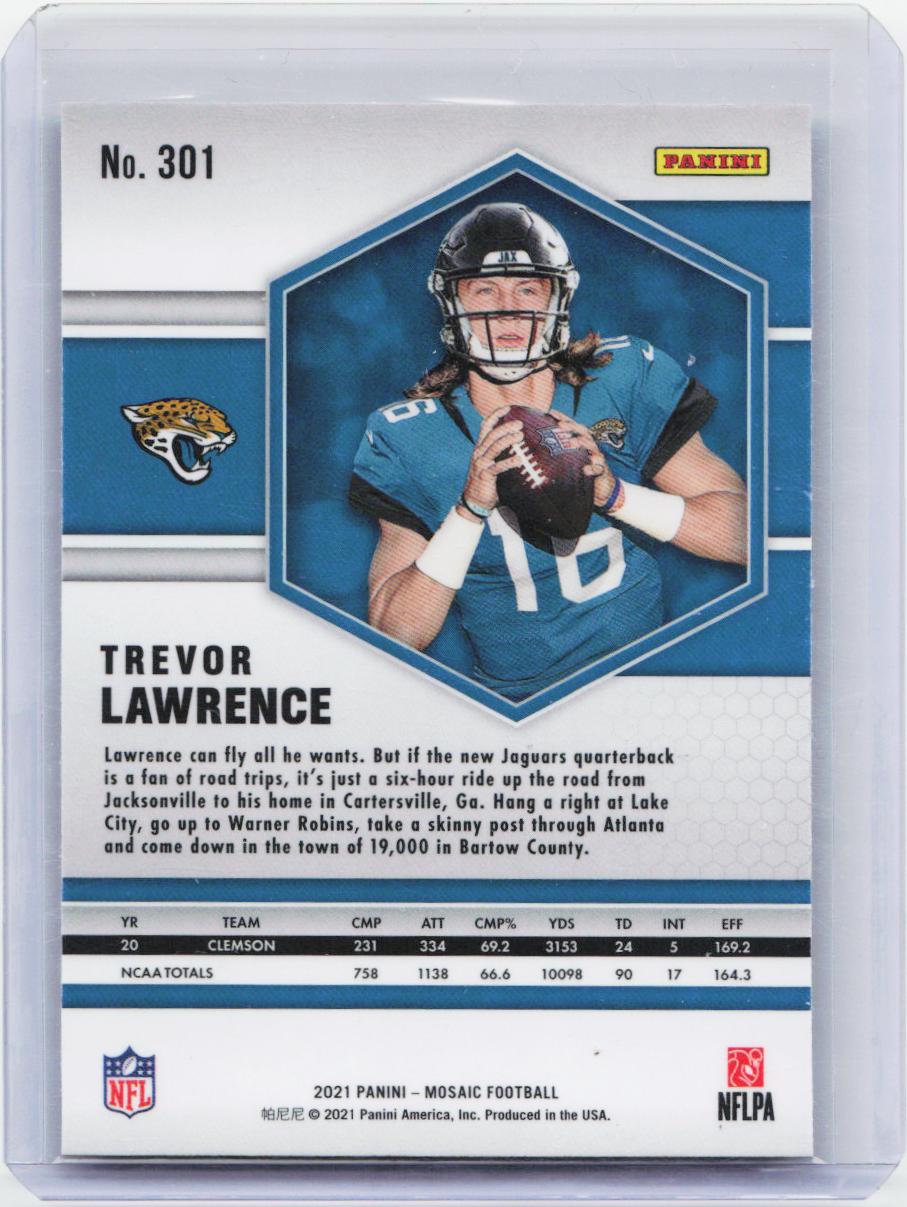 2021 Panini Mosaic #301 Trevor Lawrence