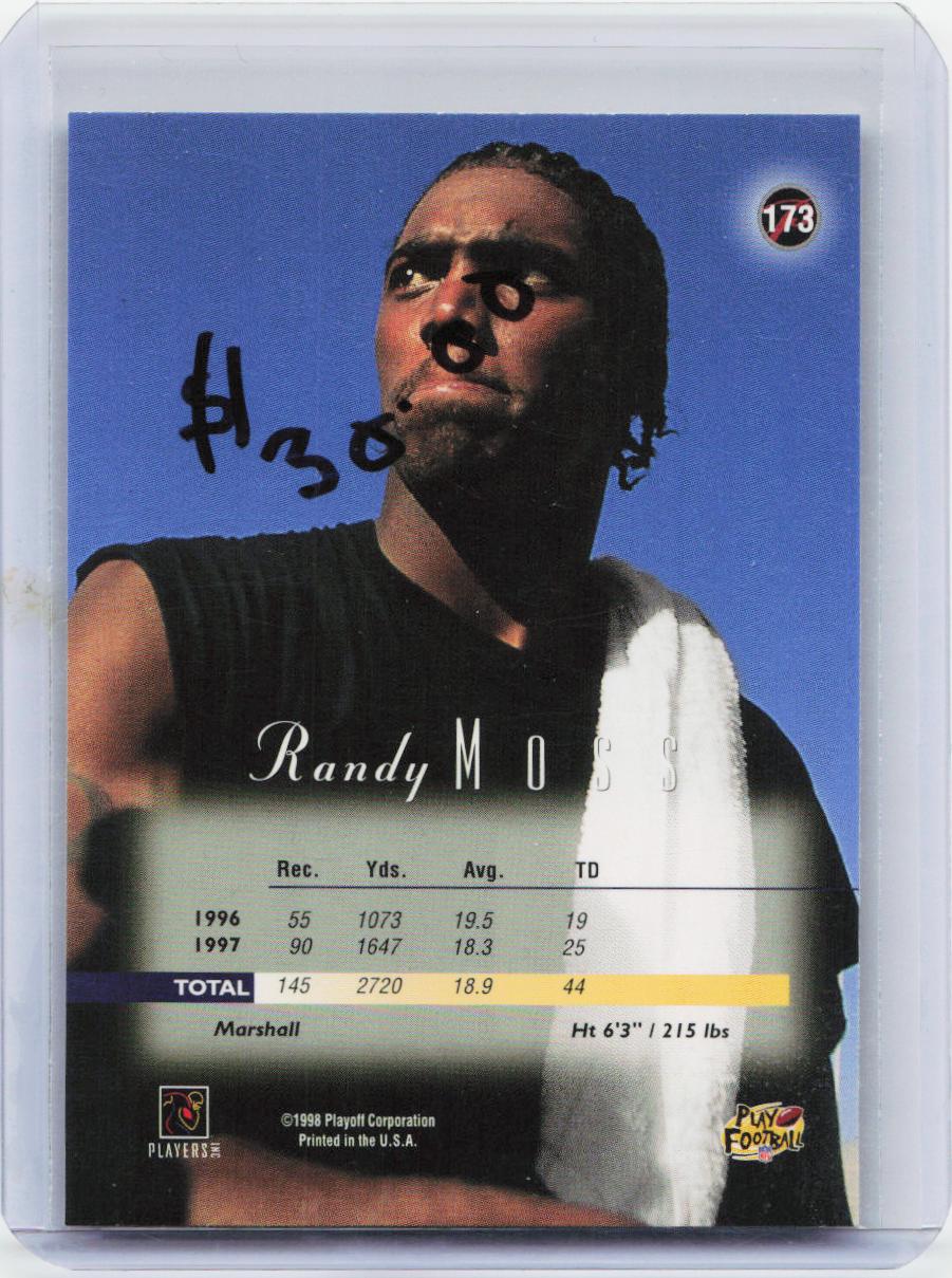 1998 Playoff Prestige Retail #173 Randy Moss