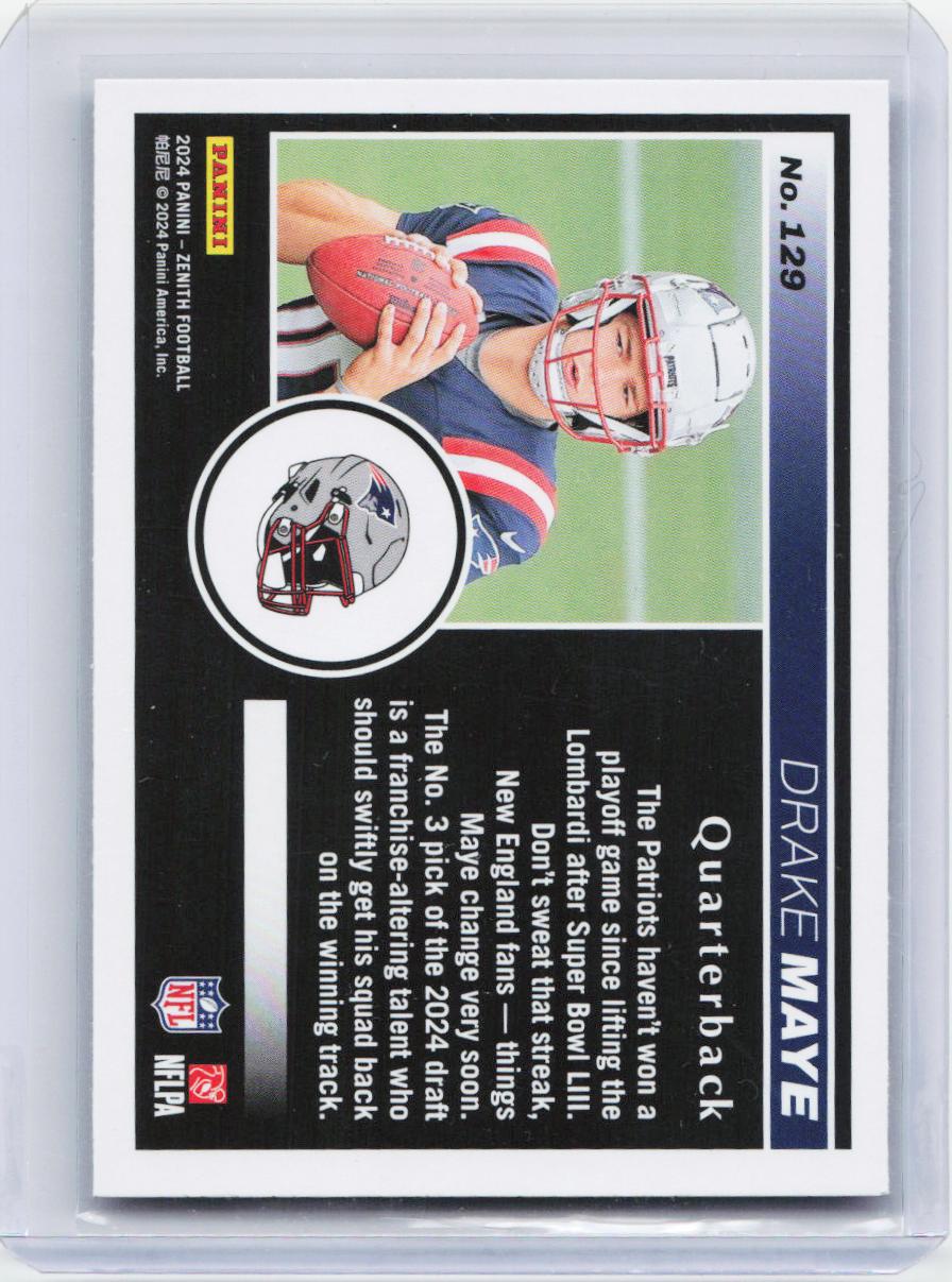 2024 Panini Zenith #129 Drake Maye Retail