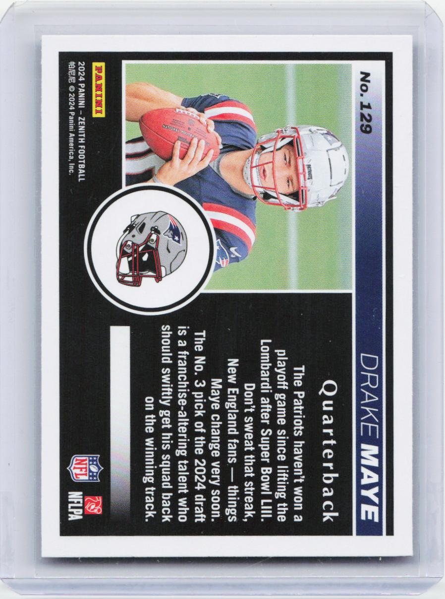 2024 Panini Zenith #129 Drake Maye Retail