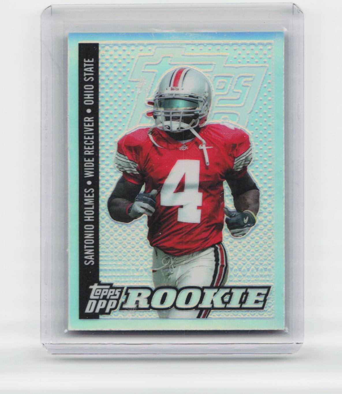 2006 Topps Draft Picks & Prospects #130 Santonio Holmes Chrome Black Refractors