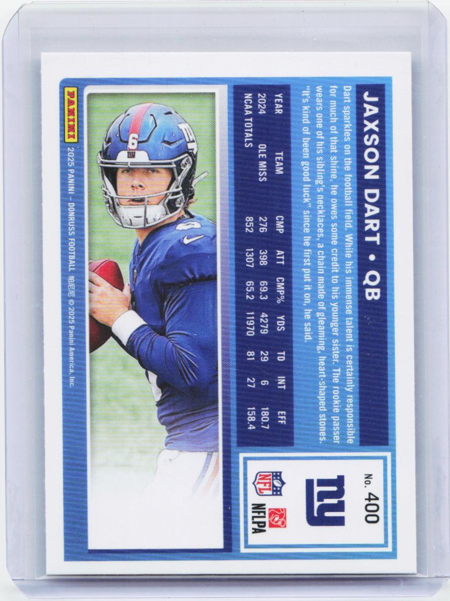 2025 Donruss #400 Jaxson Dart