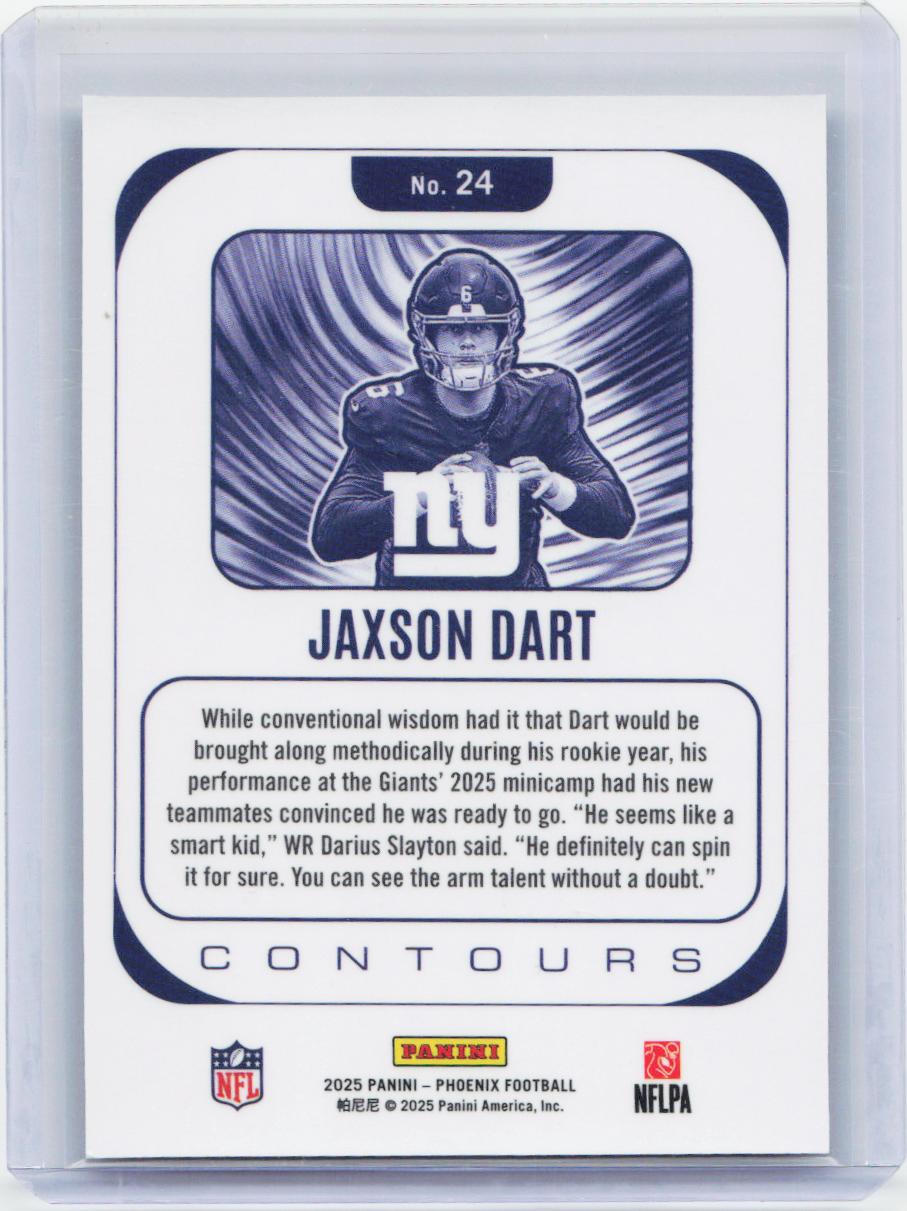 2025 Panini Phoenix #24 Jaxson Dart Contours