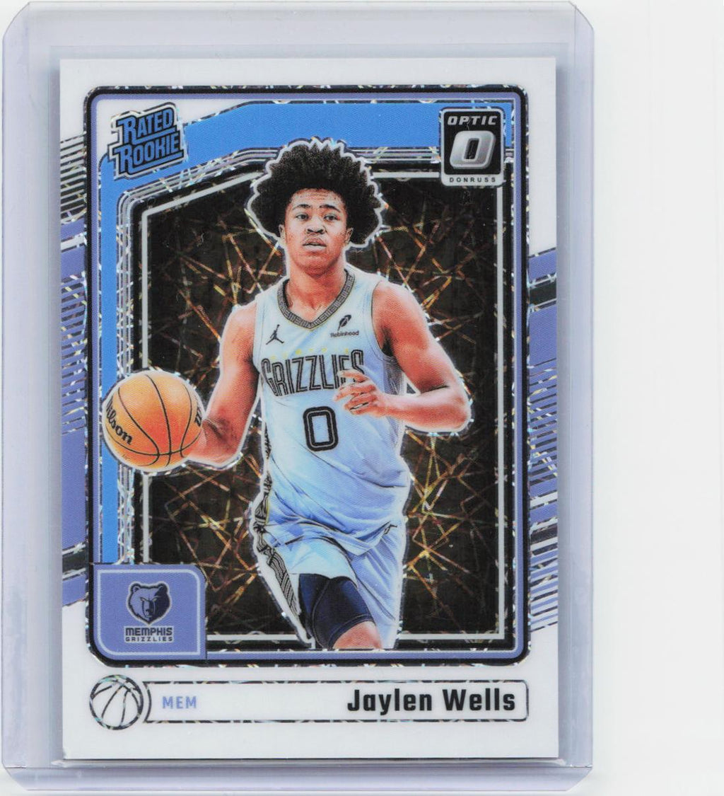2024-25 Donruss Optic #252 Jaylen Wells White Velocity #/59