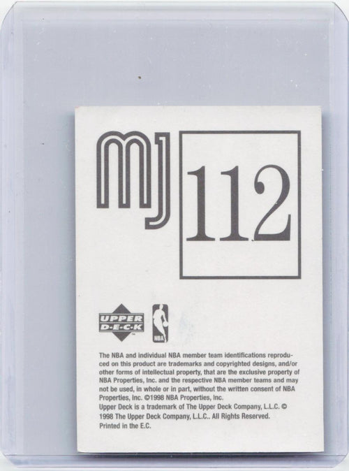 1998 Upper Deck Michael Jordan Stickers #112 Michael Jordan