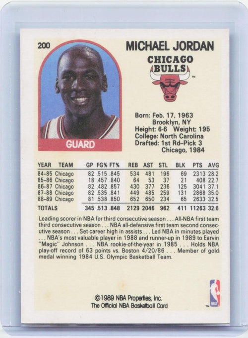 1989-90 Hoops #200 Michael Jordan