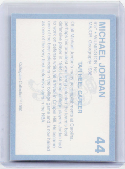 1990-91 Collegiate Collection North Carolina Tar Heels #44 Michael Jordan