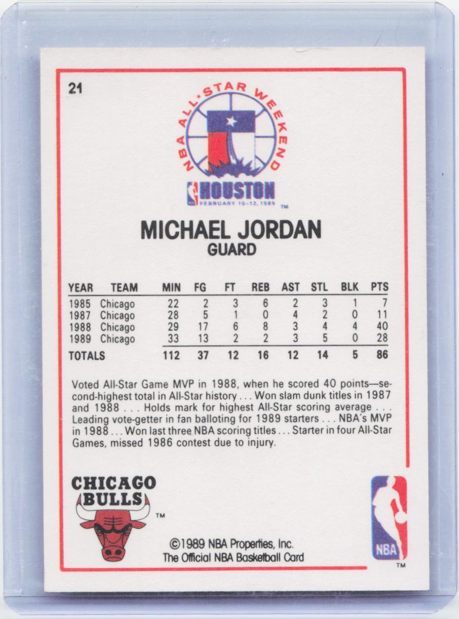 1989-90 Hoops #21 Michael Jordan