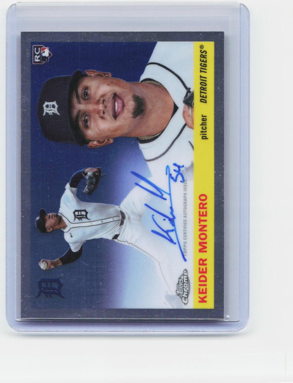 2025 Topps Chrome Platinum #CPA-KMO Keider Montero Chrome Platinum Autographs