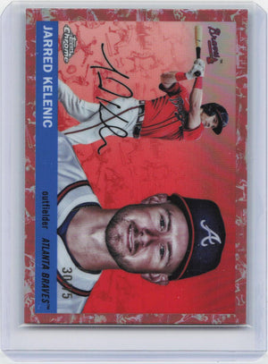 2025 Topps Chrome Platinum #118 Jarred Kelenic Platinum Rose Gold Refractor #/75