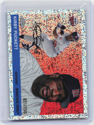 2025 Topps Chrome Platinum #448 Kirby Puckett Speckle Refractors #/150