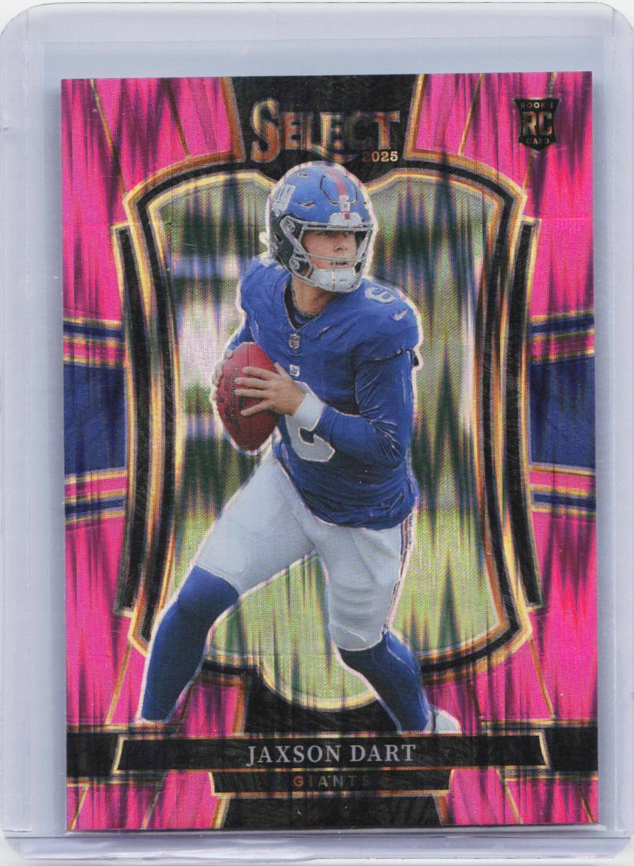 2025 Panini Select #193 Jaxson Dart Pink Prizm Shock