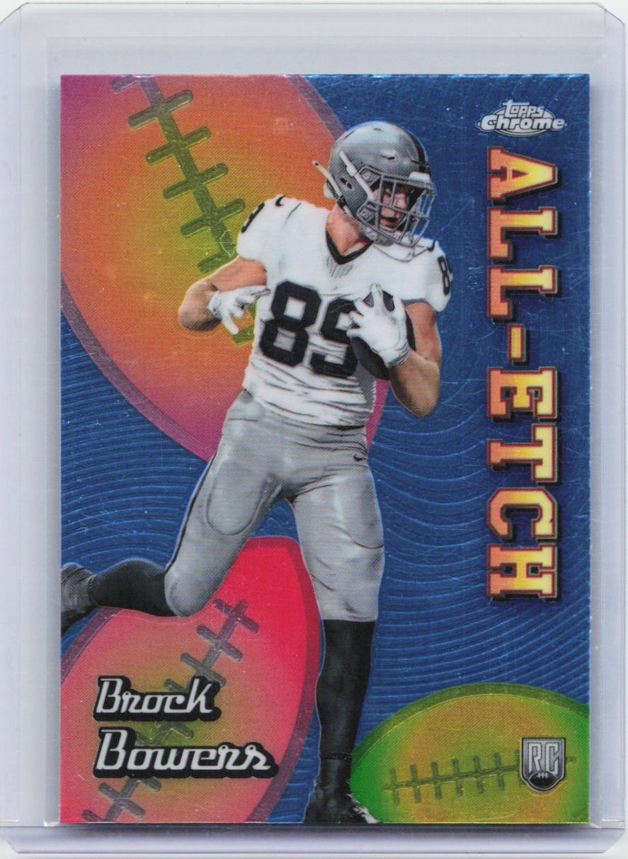 2024 Topps Chrome #CAE-BB Brock Bowers Chrome All-Etch Refractor