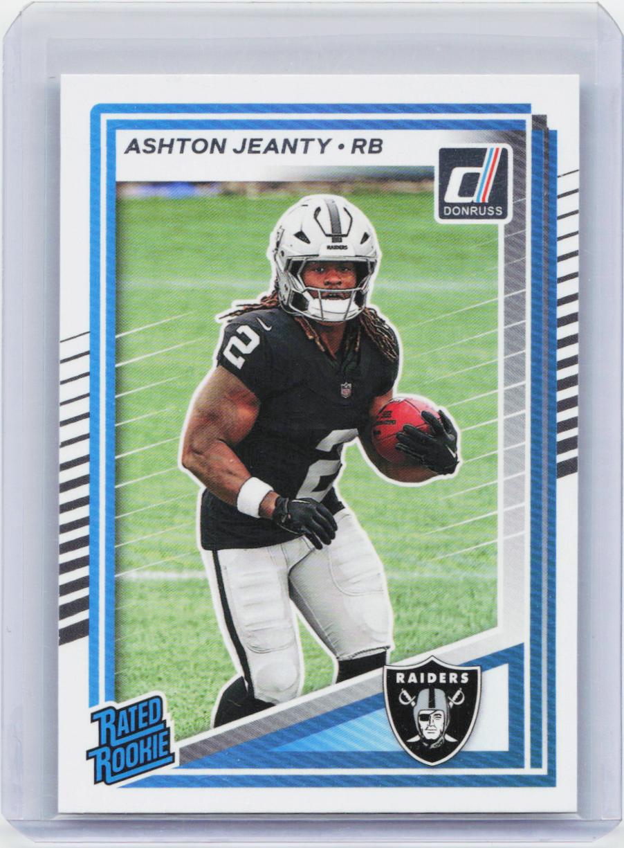 2025 Donruss #305 Ashton Jeanty Optic Rated Rookies Preview Holo