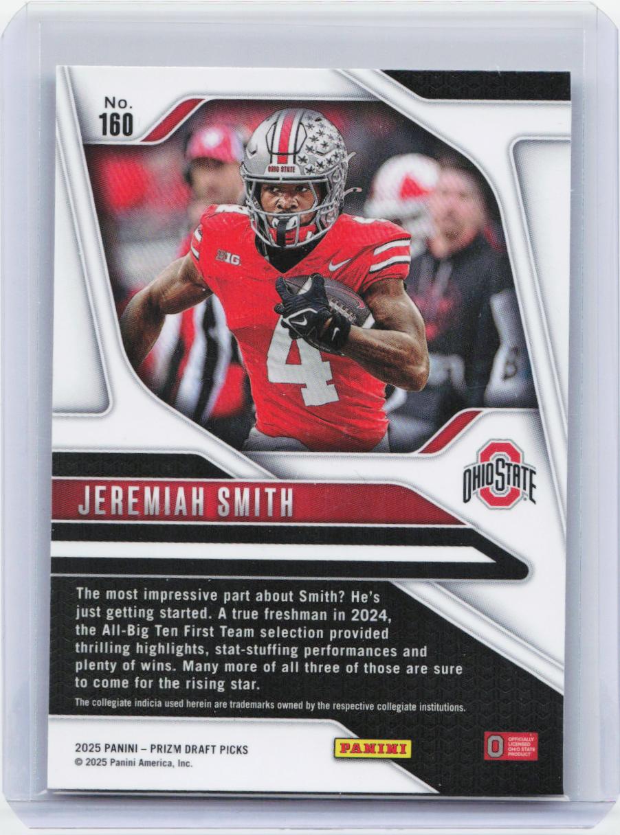 2025 Panini Prizm Draft Picks #160 Jeremiah Smith
