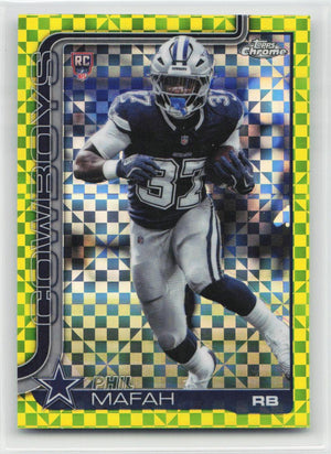 2025 Topps Chrome #310 Phil Mafah Lime Green X-Fractor
