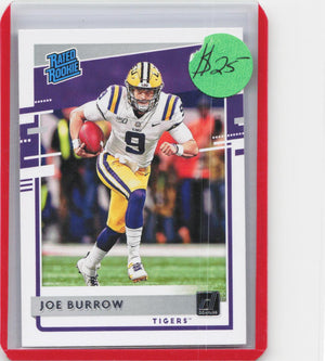 2020 Panini Chronicles Draft Picks #1 Joe Burrow Donruss Rated Rookies