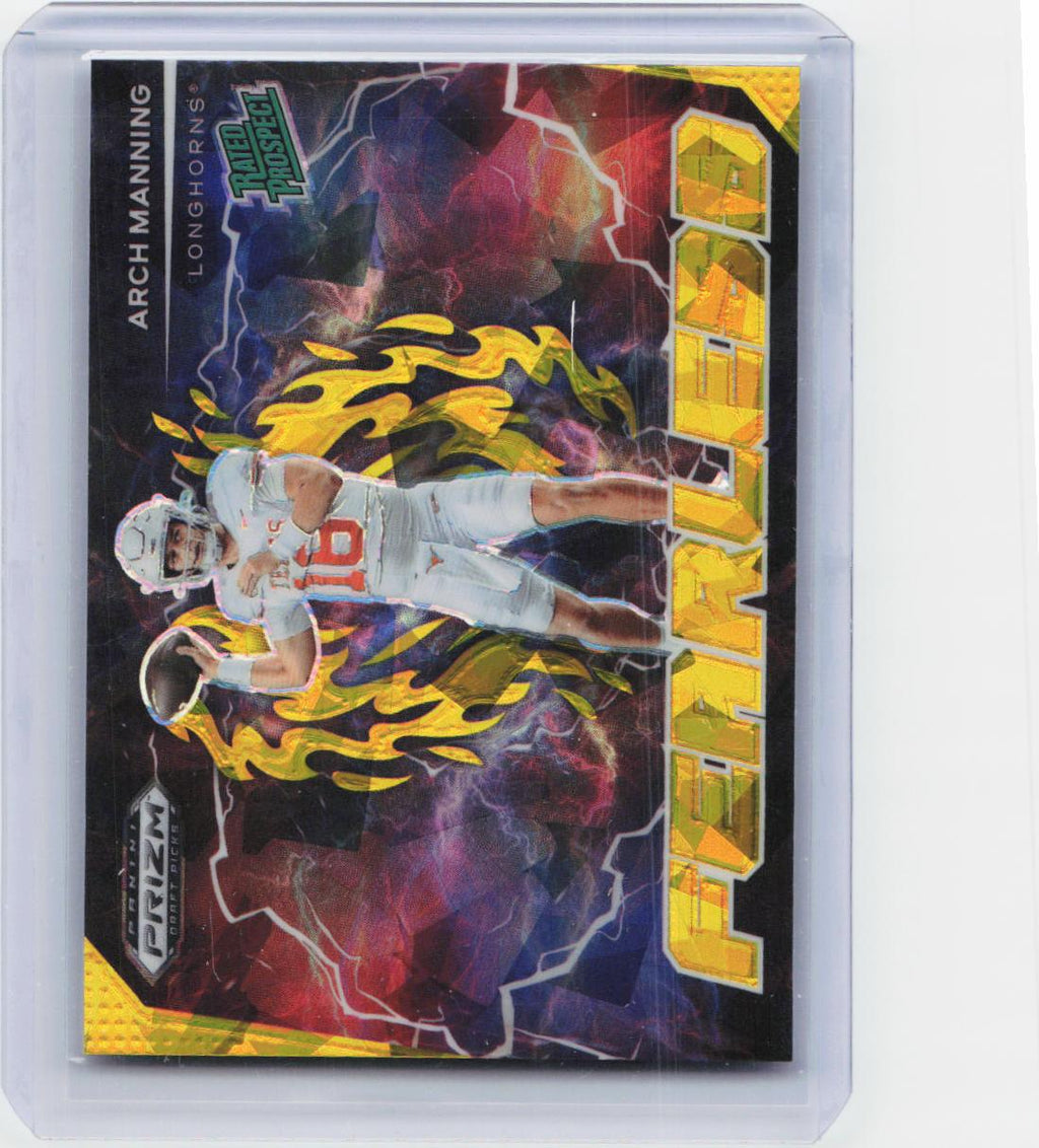 2025 Panini Prizm Draft Picks #F-AMG Arch Manning Fearless Gold Ice