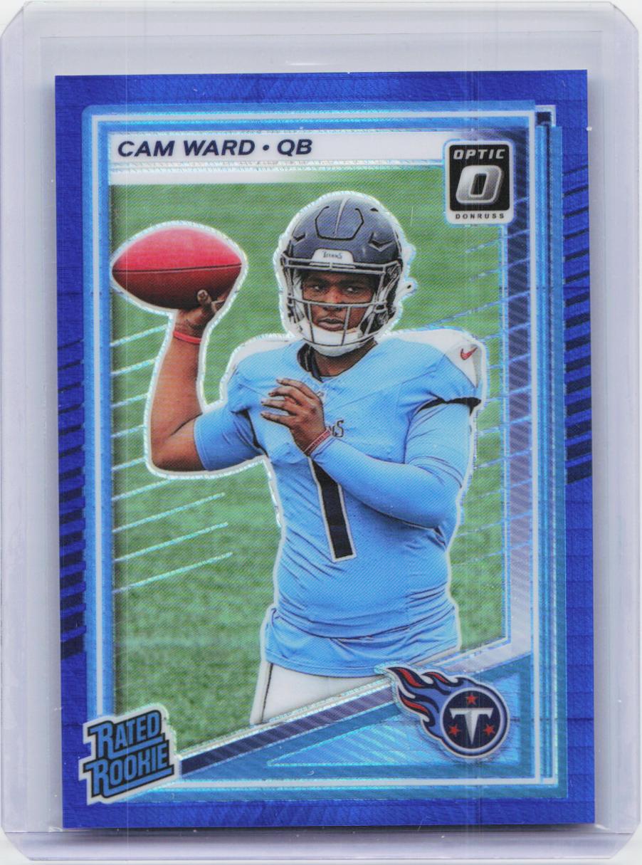 2025 Donruss Optic #293 Cam Ward Blue Hyper