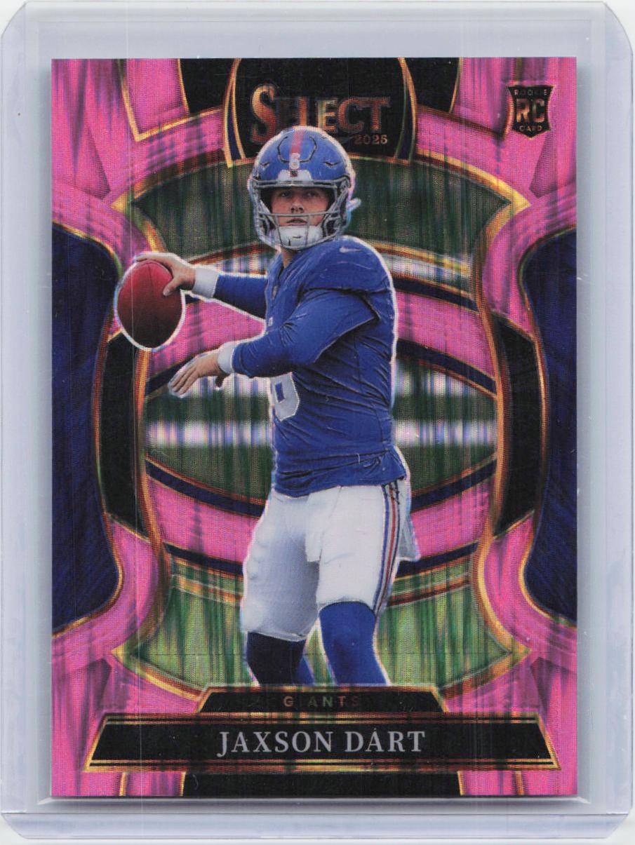 2025 Panini Select #93 Jaxson Dart Pink Prizm Shock