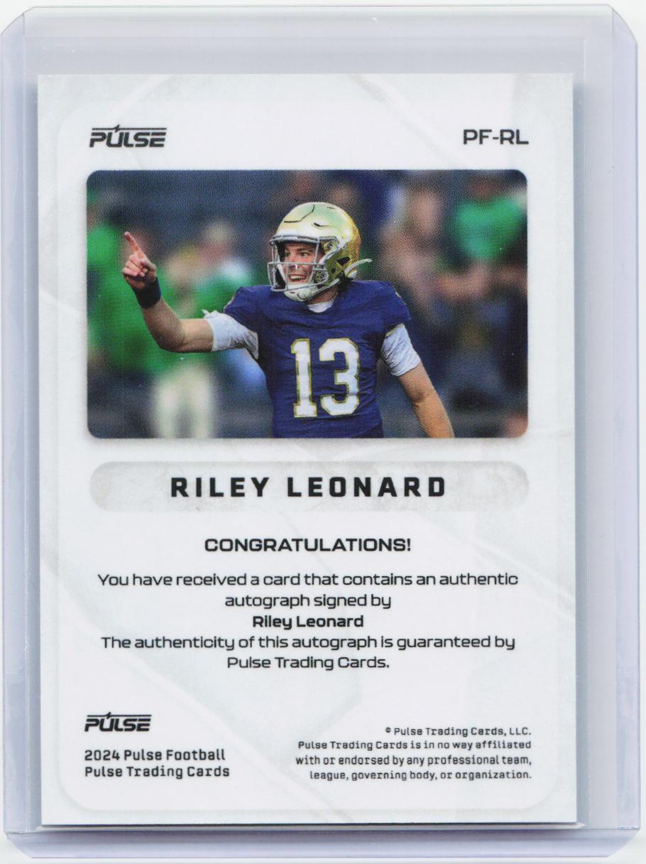 2024 Pulse Football #PF-RL Riley Leonard