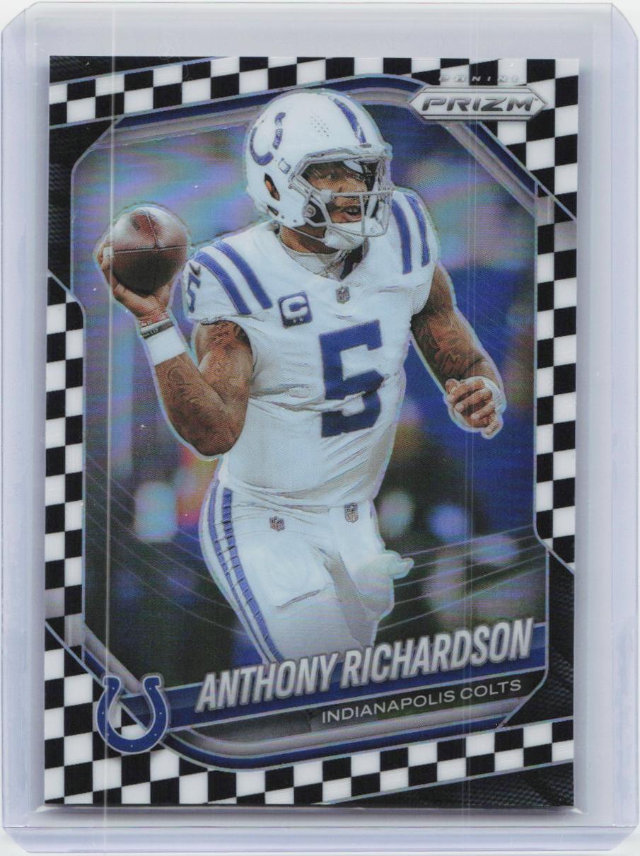 2025 Panini Prizm #193 Anthony Richardson Black and White Checker