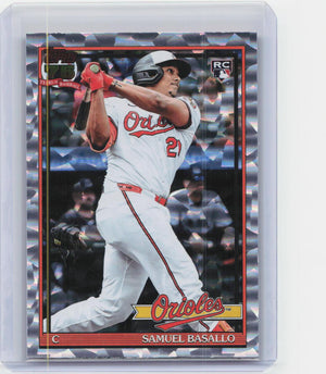 2026 Topps #T91-20 Samuel Basallo Topps Baseball Anniversary Crackle Foil