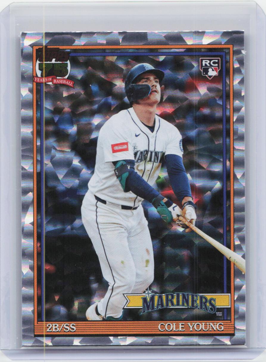 2026 Topps #T91-98 Cole Young 1991 Topps Baseball 35th Crackle Foil