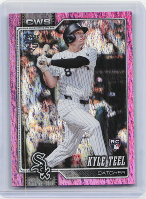 2026 Topps #201 Kyle Teel Pink Holo Foil