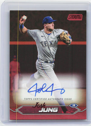 2024 Stadium Club #SCBA-JJ Josh Jung Autographs Red Foil #/50