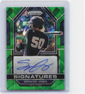 2023 Panini Prizm #SIG-SJ Spencer Jones Signatures Green Ice Prizms